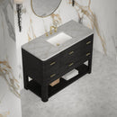 James Martin Lucian 48" Single Bathroom Vanity, Carbon Oak