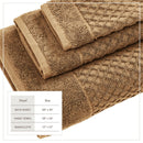 Cotton Diamond Waffle Weave Bath Towel Set - Grayson Collection by Great Bay Home