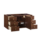 James Martin Amberly 48" Dual Mount Single Bathroom Vanity, Mid-Century Walnut