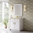 James Martin Bellshire 36" Single Bathroom Vanity, Bright White
