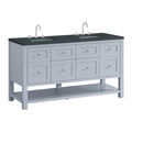 James Martin Breckenridge 60" Double Bathroom Vanity, Serenity Blue