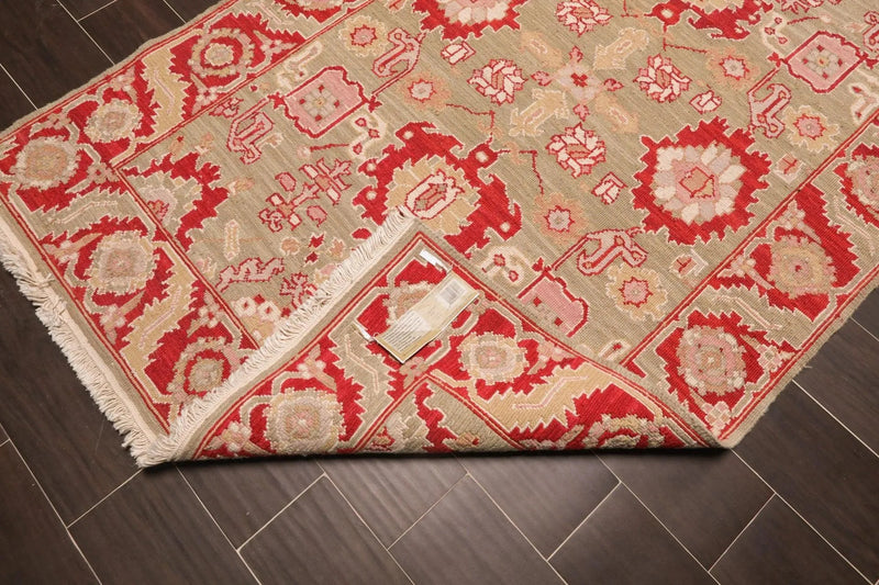 4' x 6' Hand Knotted Wool Reversible Area Rug Traditional Tan