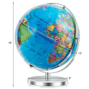 13 Inch Illuminated World Globe 720° Rotating Map with LED Light by LJGDeals