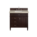 James Martin Brittany 36" Single Bathroom Vanity, Burnished Mahogany