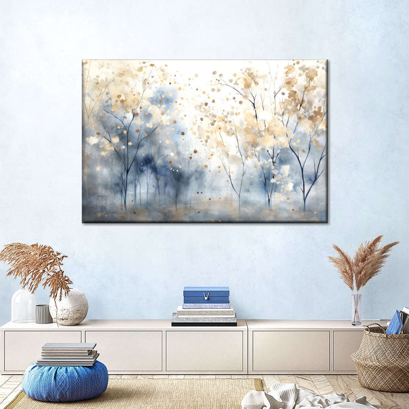 Speckled Blue Forest II Wall Art