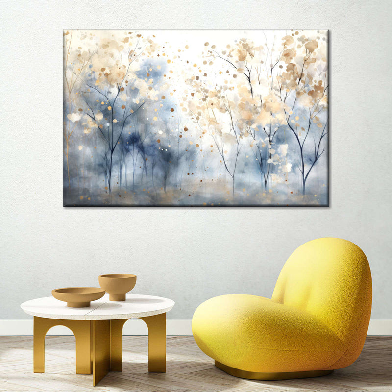 Speckled Blue Forest II Wall Art