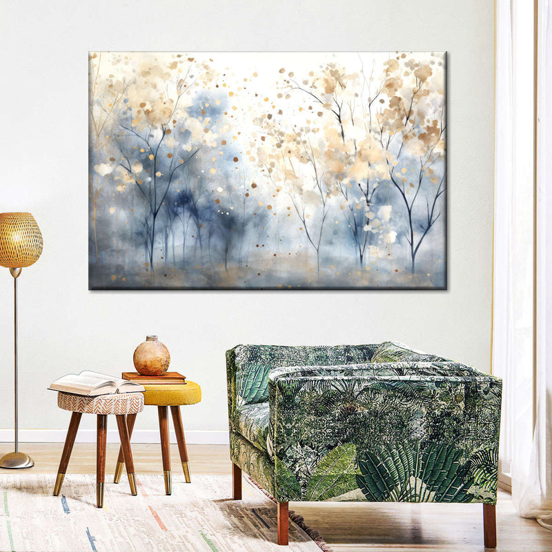 Speckled Blue Forest II Wall Art