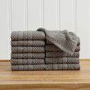100% Cotton Checkered Jacquard Bath Towel Set - Giuliana Collection by Great Bay Home