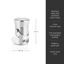 Harrison Heavyweight Champagne Stopper by Viski