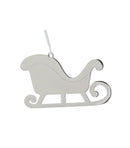 Sleigh Ornament w/White Tassel by creativegiftsdirect