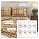 Turkish Cotton Flannel Sheet Set - Plaid & Stripe Collection by Great Bay Home