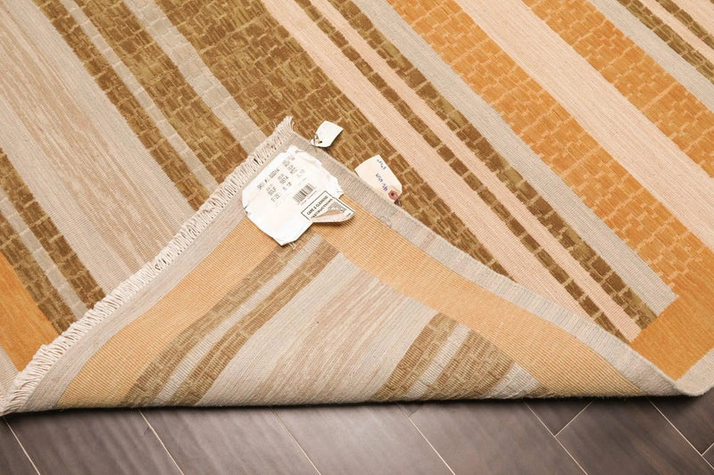 6' x 9' Hand Knotted 100% Wool high Low Pile Modern Area Rug