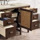 James Martin Addison 48" Single Bathroom Vanity, Mid-Century Acacia