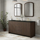 James Martin Gracyn 72" Double Bathroom Vanity, Sable