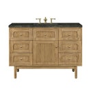 James Martin Laurent 48" Dual Mount Single Bathroom Vanity, Light Natural Oak