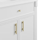 James Martin Bellshire 84" Single Bathroom Vanity, Bright White