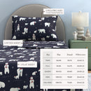 Turkish Cotton Christmas Flannel Sheet Set - Whittaker Collection by Great Bay Home