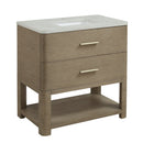 James Martin Lucian 36" Single Bathroom Vanity, Pebble Oak