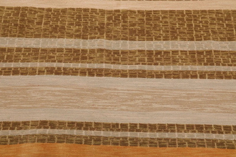 6' x 9' Hand Knotted 100% Wool high Low Pile Modern Area Rug