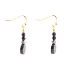 Xavier Abalone Onyx Earrings