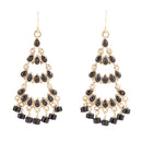 Xavier Black Onyx Chandelier Earrings