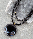 Xavier Black Onyx Pendant Necklace