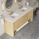 James Martin Marigot 72" Double Bathroom Vanity, Sunwashed Oak