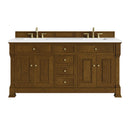 James Martin Brookfield 72" Double Bathroom Vanity, Honey Oak