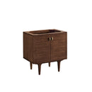 James Martin Amberly 30" Dual Mount Single Bathroom Vanity, Mid-Century Walnut