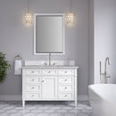 James Martin Brittany 48" Single Bathroom Vanity, Bright White