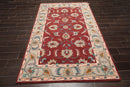 5' x 8' Handmade 100% Wool Traditional Oriental Area Rug Plum