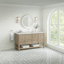 James Martin Breckenridge 60" Single Bathroom Vanity, Whitewashed Oak