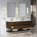 James Martin Allamari 72" Floating Double Bathroom Vanity, Sable