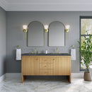 James Martin Hudson 60" Double Bathroom Vanity, Light Natural Oak