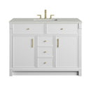 James Martin Bellshire 48" Single Bathroom Vanity, Bright White