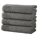 Cotton Diamond Waffle Weave Bath Towel Set - Grayson Collection by Great Bay Home