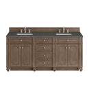 James Martin Bristol 72" Double Bathroom Vanity, Whitewashed Walnut