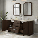James Martin Gracyn 72" Double Bathroom Vanity, Sable