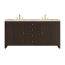 James Martin Gracyn 72" Double Bathroom Vanity, Sable