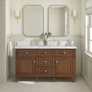 James Martin Lorelai 60" Double Bathroom Vanity, Mid-Century Walnut