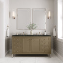 James Martin Chicago 60" Double Bathroom Vanity, Walnut Whisper