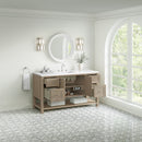 James Martin Breckenridge 60" Single Bathroom Vanity, Whitewashed Oak