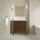 James Martin Myrrin 30" Single Bathroom Vanity, Mid-Century Walnut