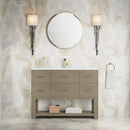 James Martin Lucian 48" Single Bathroom Vanity, Pebble Oak