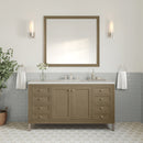 James Martin Chicago 60" Single Bathroom Vanity, Walnut Whisper