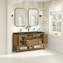 James Martin Breckenridge 60" Double Bathroom Vanity, Light Natural Oak