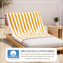 Oversized Striped Border Cabana Beach Towel - Santa Cruz by Great Bay Home