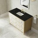 James Martin Celeste 48" Single Bathroom Vanity, Sunwashed Oak with Embossed Shagreen Drawer Fronts