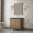 James Martin Kinnsden 36" Single Bathroom Vanity, Weathered Oak
