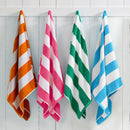 Cotton Velour Cabana Stripe Beach Towel - Novia Collection by Great Bay Home